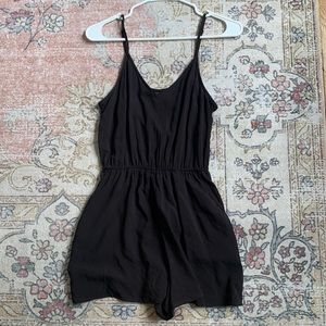 H&M basic black romper size XS